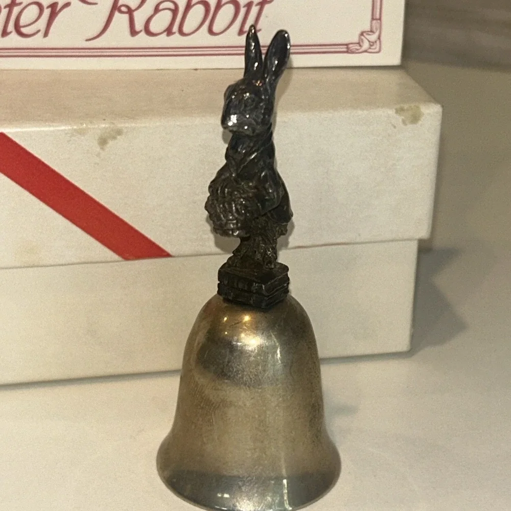 Beatrix‎ Potter Peter Rabbit New England Collectors Society Silver Plated Bell
